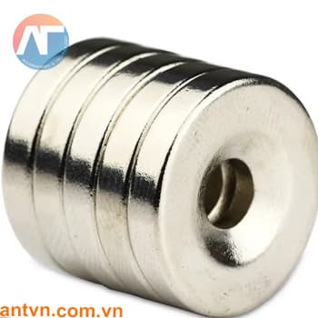 Nam châm Neodymium tròn lỗ vát chìm D50x10x8.5mm N35 (lỗ 8.5mm) - Image 1