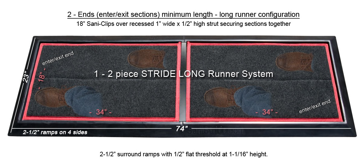 Thảm cao su khử trùng Long Stride Mat 1 inch - Ảnh 6
