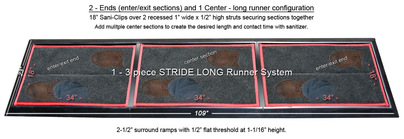 Thảm cao su khử trùng Long Stride Mat 1 inch - Ảnh 4