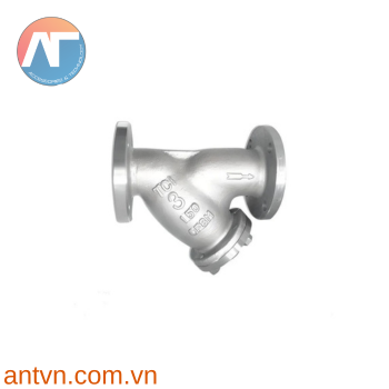 Bộ lọc chất lỏng dạng chữ Y inox 316 đầu mặt bích DN40