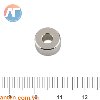 Nam châm Neodymium vòng tròn D10xd4x5mm N35