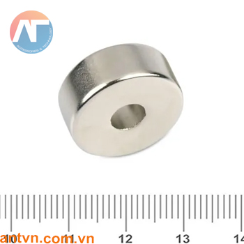 Nam châm Neodymium vòng tròn D20xd6x8mm N35