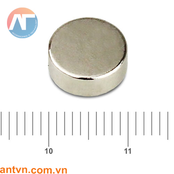 Nam châm Neodymium tròn D10x4mm N35