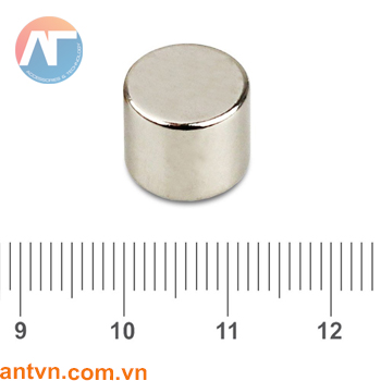 Nam châm Neodymium tròn D12x10mm N35