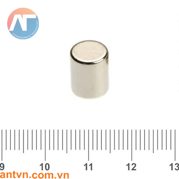 Nam châm Neodymium hình trụ tròn D8x10mm N35