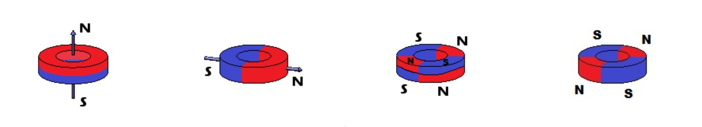 hướng từ của nam châm vòng tròn
