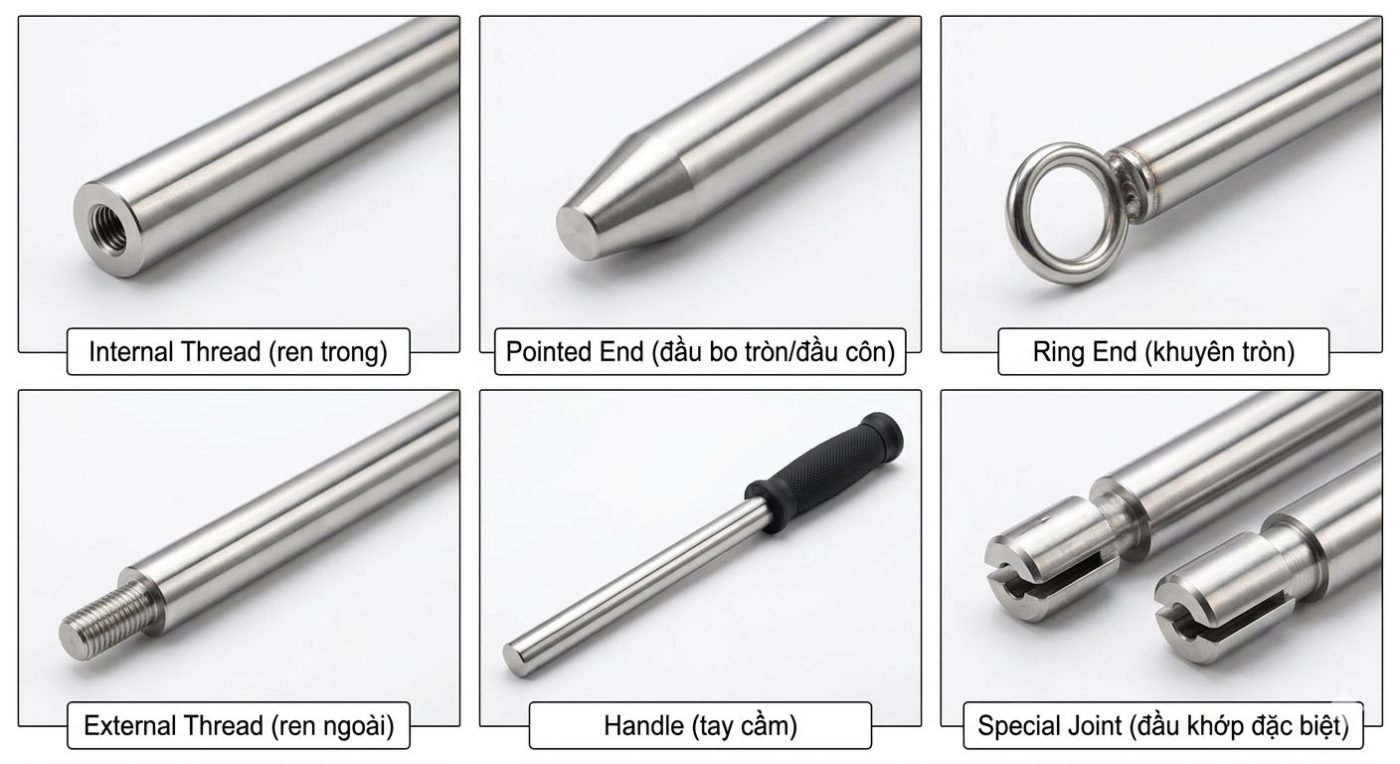Các kiểu đầu kết nối nam châm thanh lọc sắt thông dụng trong công nghiệp