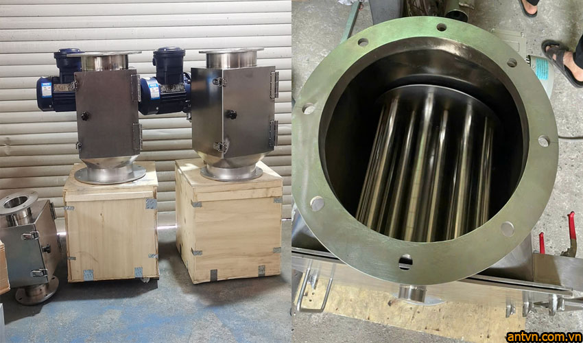 Bộ nam châm lọc sắt dạng xoay Rotary, bộ có motor động  cơ xoay được và lọc sắt rất tốt, siêu sạch.