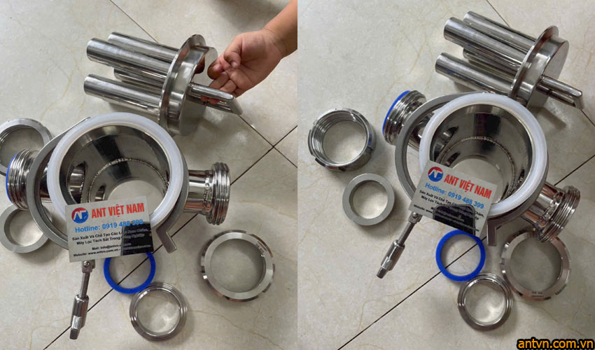 Các  bộ nam châm lọc  chất lỏng do ANT Việt Nam sản xuất được đưa lên. Chuyên lọc sắt cho chất lỏng và các đường ống. Bộ bẫy từ chất lỏng