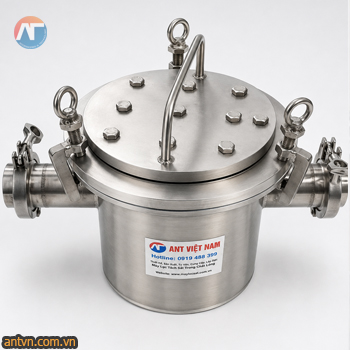 Bộ nam châm lọc chất lỏng ANT-FT141-42CC kết nối bằng clamp thương hiệu ANT Việt Nam, sản xuất với chất lượng cao và lực từ mạnh 13000Gaus, hàng đa dạng kích thước. kết nối với đường ống dẫn chất lỏng.