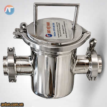 Bộ nam châm lọc chất lỏng ANT-FT90-20CC kết nối bằng clamp. Bộ bẫy từ chất lỏng cho đường ống D20 do ANT Việt Nam sản xuất