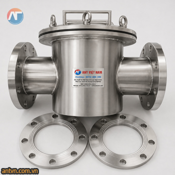 Bộ nam châm lọc chất lỏng kết nối bằng mặt bích đường ống DN400. Sản xuất theo đơn đặt hàng, thương hiệu ANT Việt Nam.