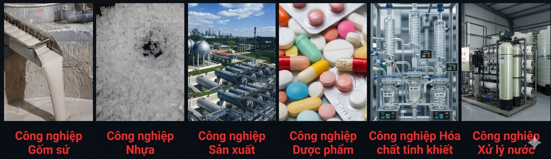 Các ứng dụng của bộ lưới lọc nam châm được ứng dụng trong nhà máy sản xuất.